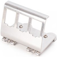 DIGITUS Hutschienenadapter für 3x Keystone Modul, Edelstahl