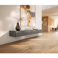 Lowboard Cuor 200 cm Keramik Beton Grau 1 Klappe 1 Schubfach Schwebend – Bild 2