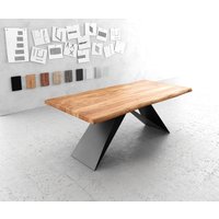 DELIFE Edge Esstisch Akazie Schwarz – Bild 2