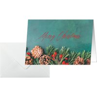 sigel Weihnachtskarte, Green Christmas, A6 quer (A5)