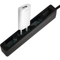 LogiLink Euro-Steckdosenleiste, 3-fach, ohne Schalter, weiß – Bild 2