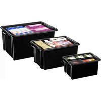 CEP Aufbewahrungsbox Maxi strata, 32 Liter, schwarz – Bild 2