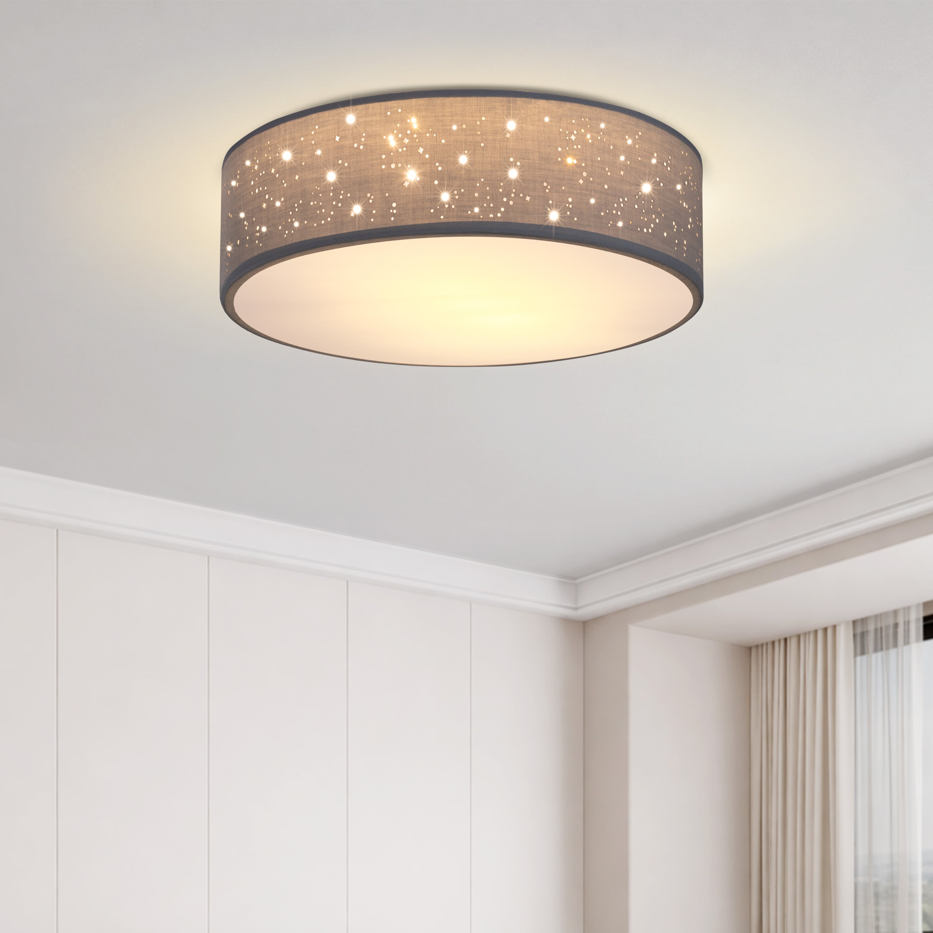 monzana 109405 Deckenlampe Grau Ø30cm – Bild 2