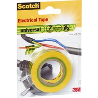 Scotch Isolierband universal, 15 mm x 10 m, gelb / grün