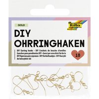 folia DIY Ohrringhaken, 20 x 18 mm, gold