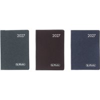 herlitz Taschenkalender Metallic 2027, A7, farbig sortiert