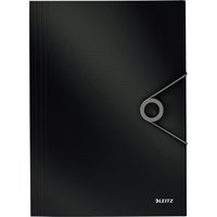 LEITZ Eckspannermappe Solid, DIN A4, PP, schwarz
