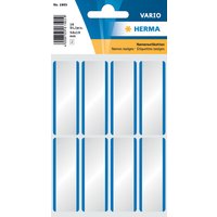 HERMA Namensetiketten 54 x 19 mm, Acetat-Seide, blauer Rand – Bild 2