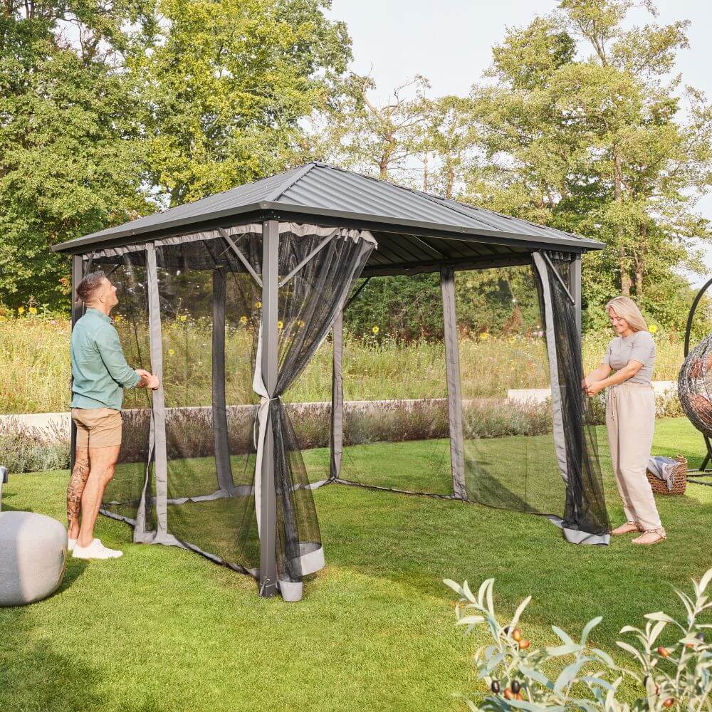LED Solar Pavillon AZUR - 300 x 270 cm – Bild 4