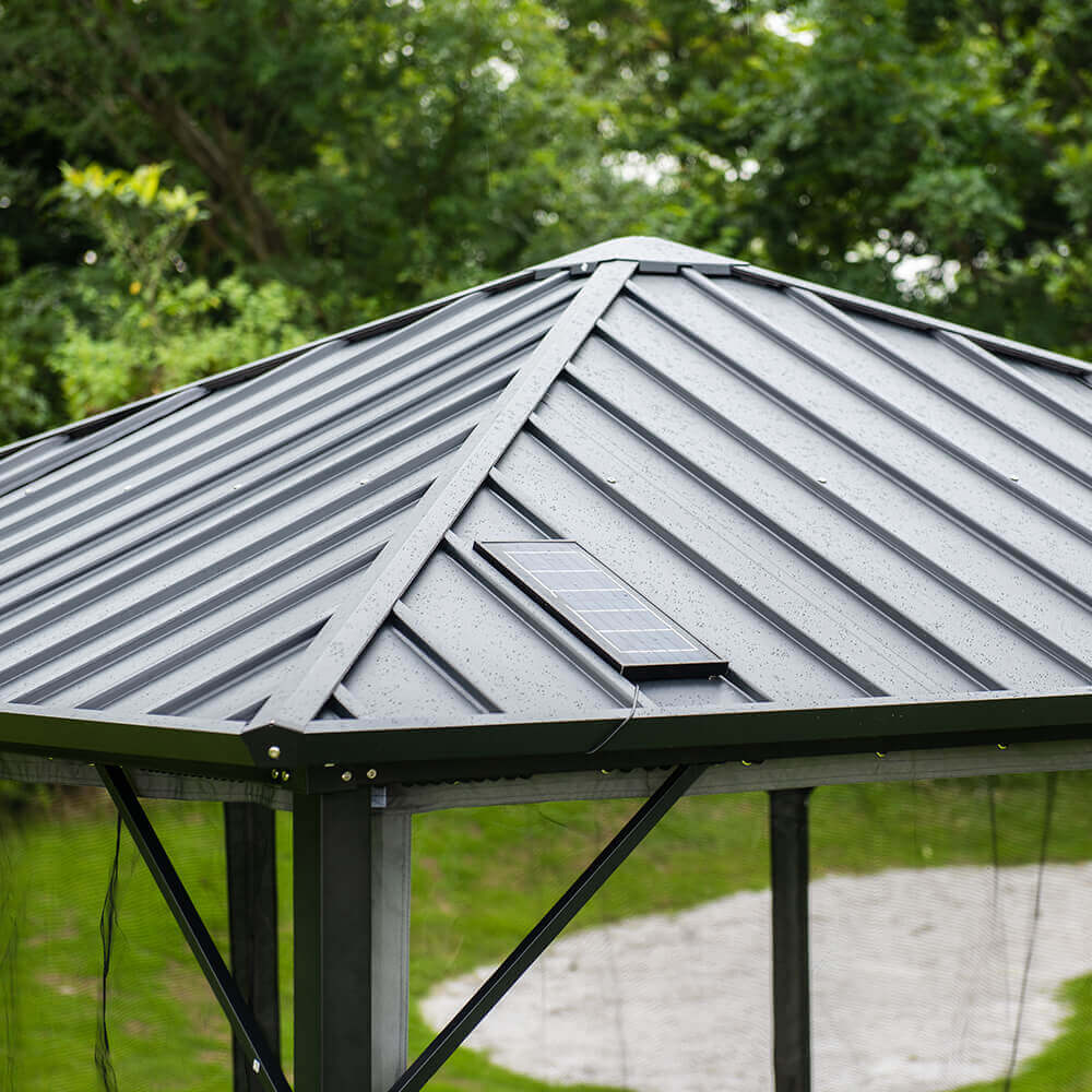 LED Solar Pavillon AZUR - 300 x 270 cm – Bild 5