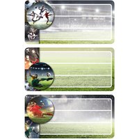 HERMA Buchetiketten, Football, beglimmert