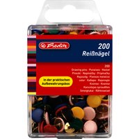 herlitz Reißnägel, weiß, Durchmesser: 9,5 mm – Bild 2