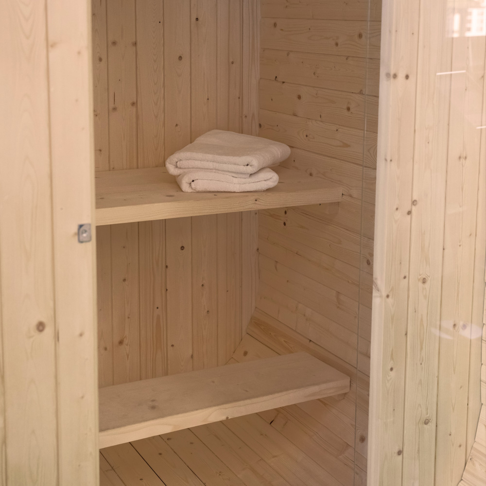 Outdoor Sauna CUBE S - 194 x 120 cm für 2 Personen – Bild 4