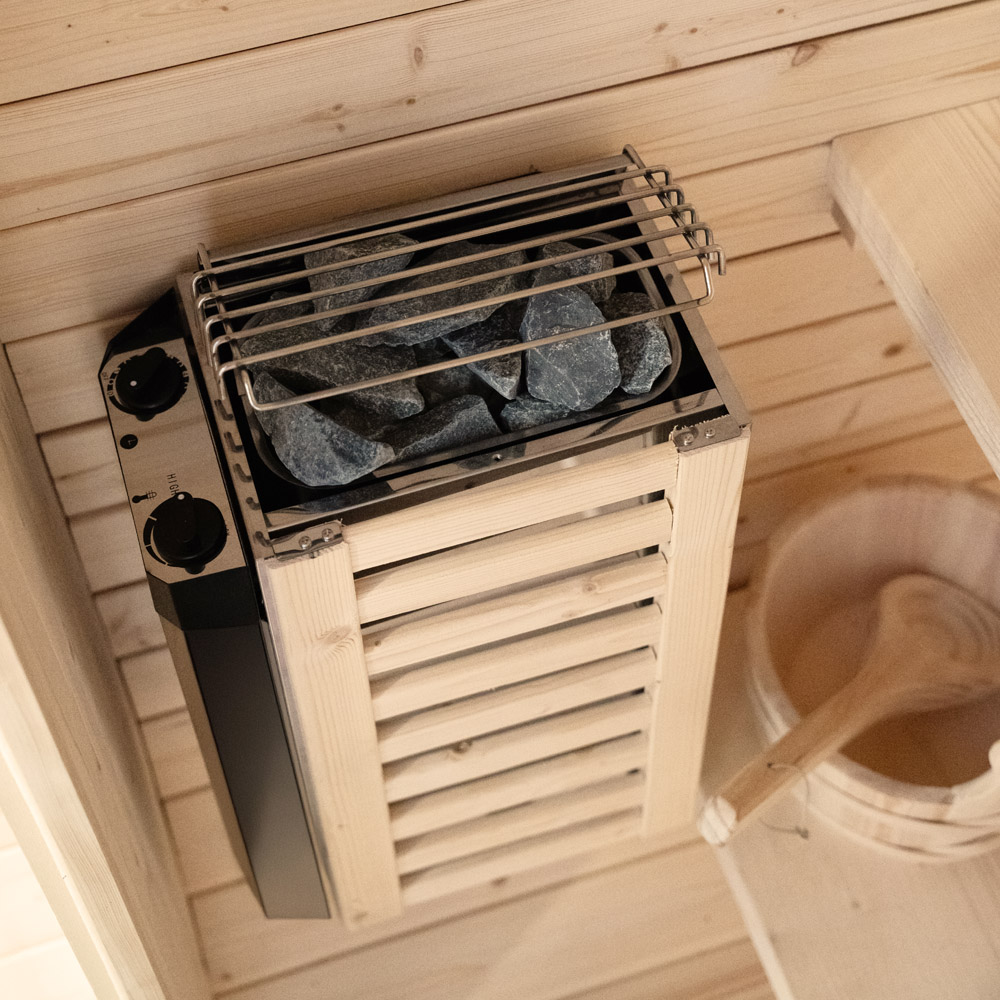 Outdoor Sauna CUBE S - 194 x 120 cm für 2 Personen – Bild 5
