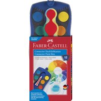 FABER-CASTELL Deckfarbkasten CONNECTOR, 24 Farben, rot
