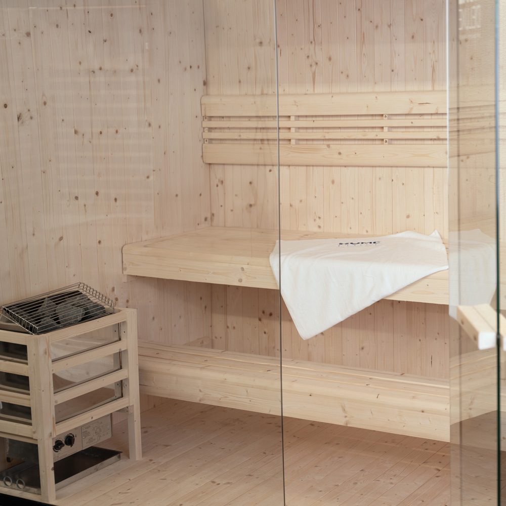 Traditionelle Sauna SHADOW M - 120 x 120 cm für 2 Personen – Bild 4