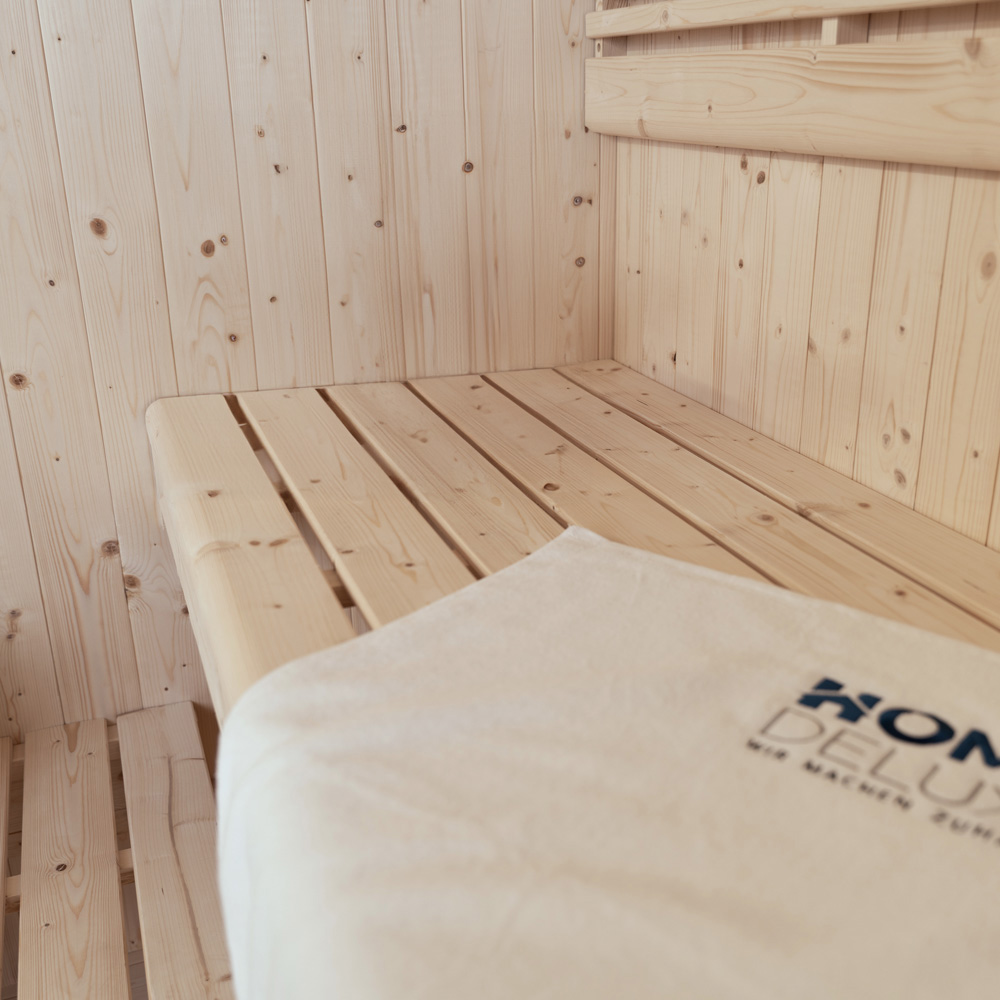 Traditionelle Sauna SHADOW M - 120 x 120 cm für 2 Personen – Bild 6