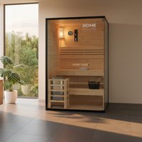 Traditionelle Sauna SHADOW M - 120 x 120 cm für 2 Personen