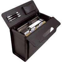 Alassio Pilotenkoffer, ANCONA, Leder, schwarz