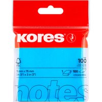 Kores Haftnotizen, NEON NOTES, 75 x 75 mm, blanko, blau – Bild 2