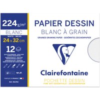 Clairefontaine Zeichenpapier, Blanc à Grain, 240 x 320 mm – Bild 2
