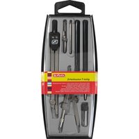 herlitz Zirkelkasten 7-teilig, schwarz – Bild 2