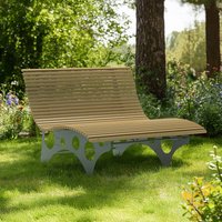 Wellenliege NIRA - Teak – Bild 2