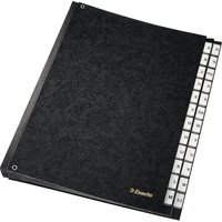 Esselte Pultordner, A4, A-Z, Hartpappe, schwarz – Bild 2