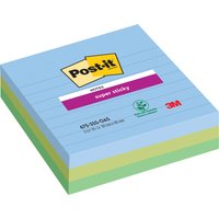 Post-it Haftnotizen super sticky notes, liniert, 101x101 mm – Bild 2