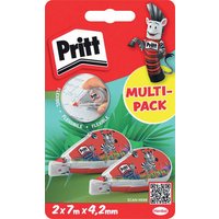 Pritt Korrekturroller Mini Flex, 4,2 mm x 7 m, 2er Blister
