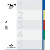 DURABLE Kunststoff-Register, A4, PP, 5-teilig, überbreit – Bild 2