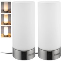 monzana Tischlampe Lumo 2er-Set Weiß