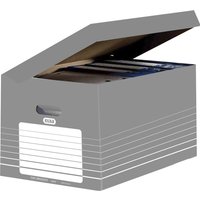 ELBA Archiv-Klappdeckelbox, DIN A4, grau / weiß – Bild 2