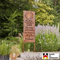 Rost Gartenschild FAMILY - 115 x 45 cm Made in Germany