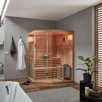 Traditionelle Sauna SKYLINE XL - 150 x 150 cm für 3 Personen – Bild 2