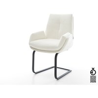 Freischwinger Clea-Flex Bouclé Soft Beige Freischwinger flach Schwarz