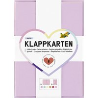folia Klappkarten PASTEL, 105 x 148 mm, farbig sortiert