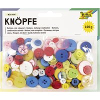 folia Knöpfe-Mix, 100 g, farbig sortiert – Bild 2