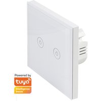 LogiLink Wi-Fi Smart Wandschalter, 2-fach, weiß