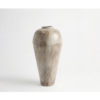 Vase Minoa B41 x T41 x H86 cm Metall Ivory Terra Handgemacht