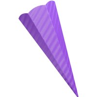 folia Schultüten-Zuschnitt, 3D-Wellpappe, 6-eckig, lila – Bild 2