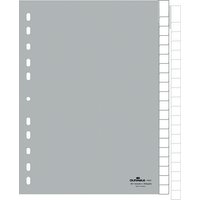 DURABLE Kunststoff-Register, A4, PP, 20-teilig, grau – Bild 2