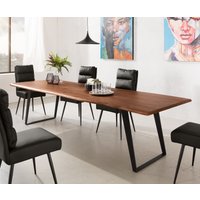 DELIFE Edge Esstisch Akazie Braun – Bild 2