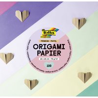 folia Origami-Faltblätter PREMIUM PASTELL, 100 x 100 mm – Bild 2