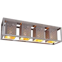 THOMAS Deckenlampe silberfarben 15498-4D, B/H/T: 75 x 22,5 x 20 cm, Textil, Metall – Bild 2