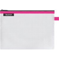 LEITZ Reißverschlusstasche WOW Traveller, Größe M, pink