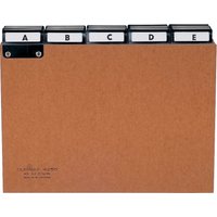 DURABLE Karteiregister A - Z, Pressspan, DIN A5 quer, braun