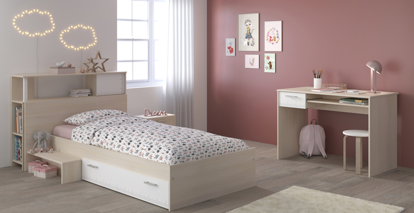 Parisot Kinderzimmer Charly 11 braun/weiß 4-teilig – Bild 3