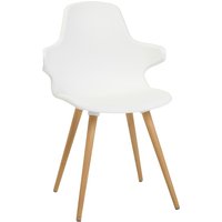 Topstar Besucherstuhl, T 2020, weiß / buche