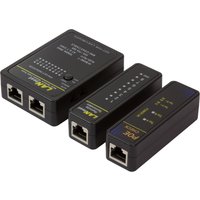 LogiLink Netzwerk Kabeltester mit PoE Finder, schwarz